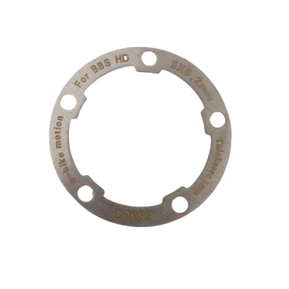 BAFANG BBSHD Kettenblatt-Abstandshalter 1mm Dicke 304 Edelstahl Unterlegscheibe für Elektrofahrrad BBS02 Motor Zubehörteile