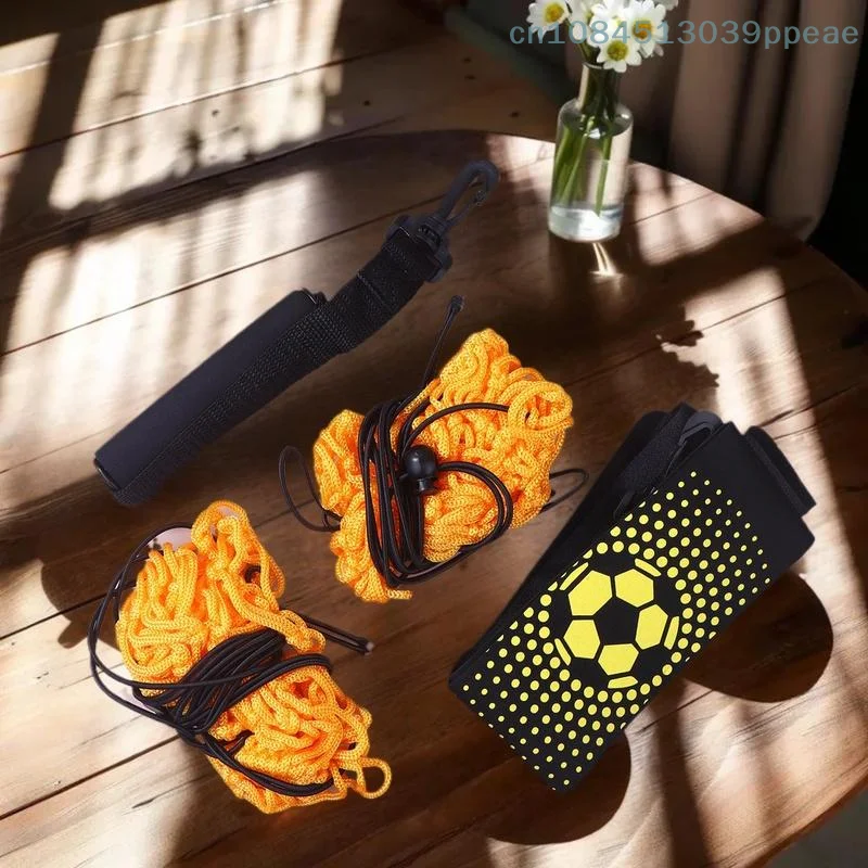 ถุงซ้อมฟุตบอลสำหรับฝึกควบคุมลูกบอล อุปกรณ์ฝึกซ้อมฟุตบอลสำหรับนักเรียนระดับประถมศึกษาและมัธยมศึกษา เข็มขัดฝึกซ้อมฟุตบอล