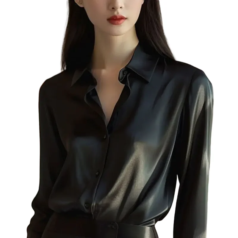 Summer Shirts And Blouses Woman Casual Top Autumn Winter Korean Long Sleeve Button Elegance Sweet Casual Office Lady New Shirts