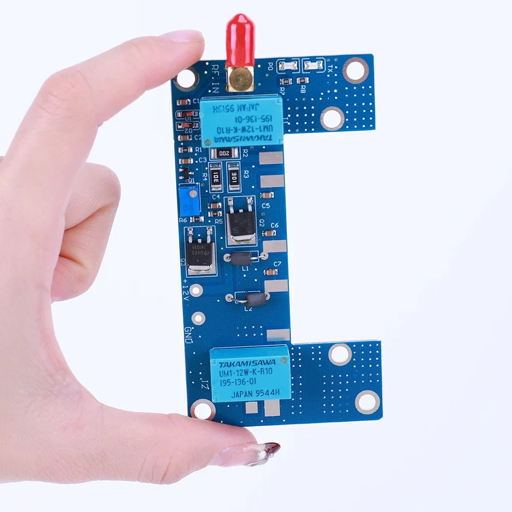 80W UHF VHF RF Amplifier PCB Board Transceiver Conversion DC12-13.8V 1-5W Increase Transmission Power for Walkie Talkie