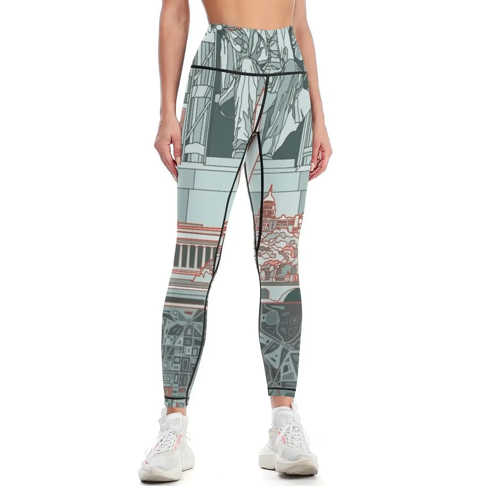 

washington dc Leggings gym's sportswear Women's tights for girls Women sports Womens Leggings