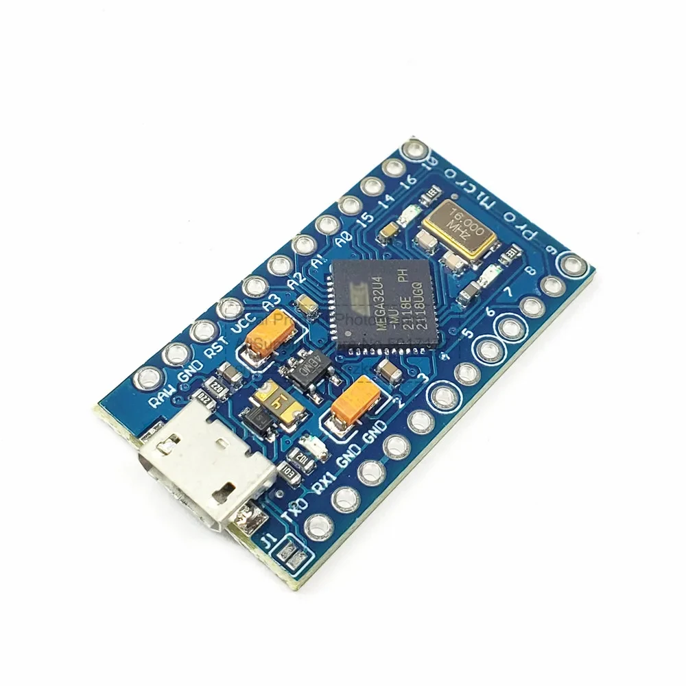 Pro Micro ATmega32U4 5 в 16 МГц Замена ATmega328 для Arduino 5 контактов PWM 4-канальный 10-бит ADC для Leonardo Mini Usb интерфейс