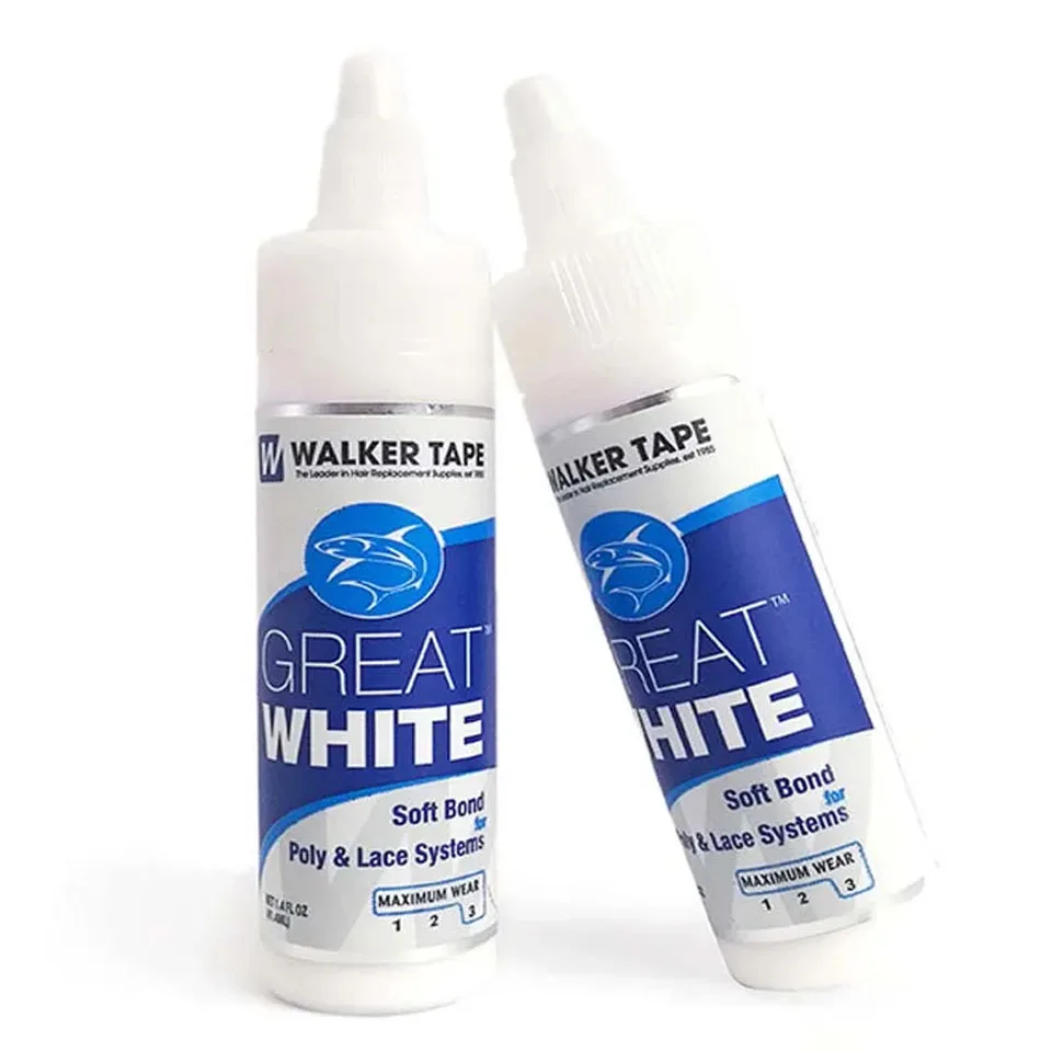 Отличная белая лента Walker, клей для парика, водонепроницаемый мягкий клей для поли и кружевных систем, клей для кружевного парика, клей для волос