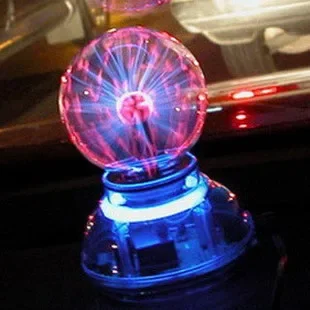 Hot Sale Crystal Magic Glass Plasma Ball Car Air Freshener Neon Sphere Negative Lon Car Interior Light Sound Music Voice Control