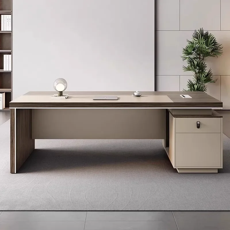 

Luxury Work Sedentary Office Desk Drawers Auxiliary Reading Stand Computer Desks Conference Escritorios De Computadora Furniture