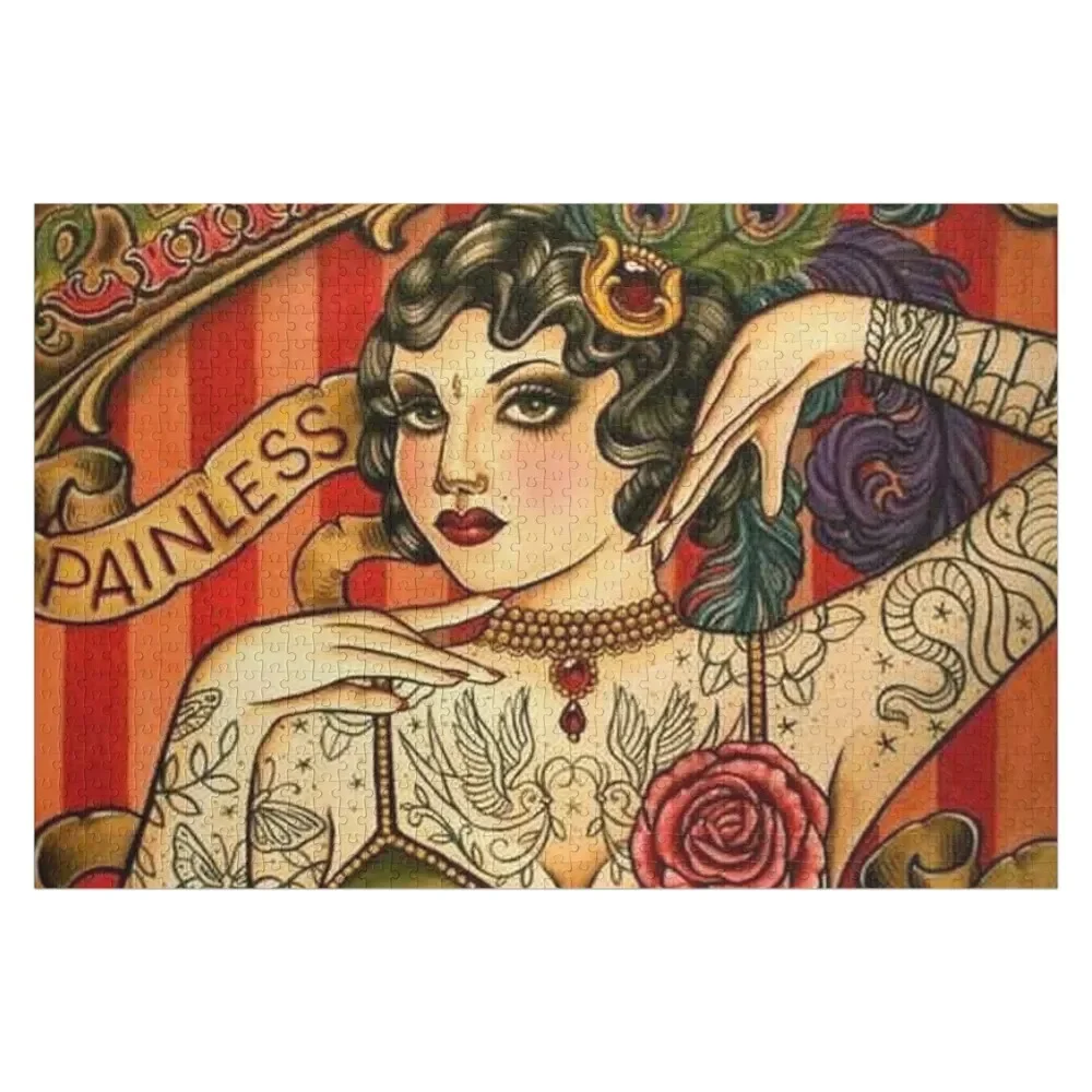 

CHAPEL TATTOO; Vintage Body Advertising Art Jigsaw Puzzle Personalised Iq Custom Jigsaw Puzzle