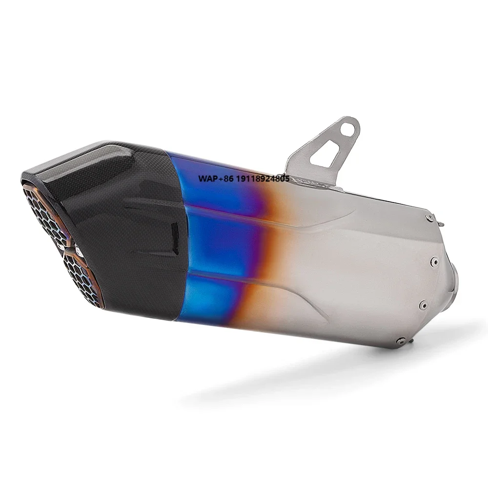 

Universal 51mm Titanium Motorcycle Exhaust Muffler Is Suitable for MT07 MT09 Z900 Z400 Ninja400 Gsx250 Gsx750 Motorcycle Racing