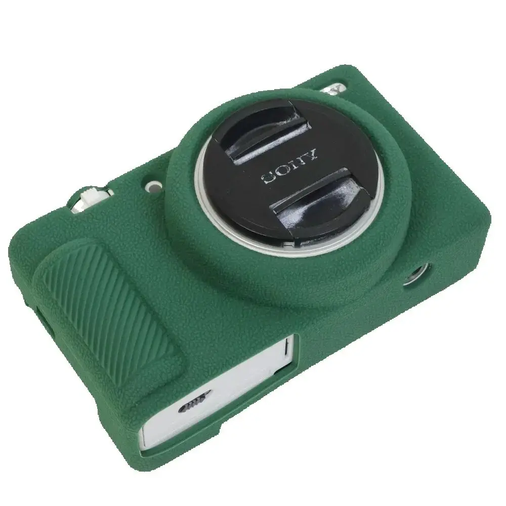 Camera Case Soft Silicone For Sony ZV-1F ZV-1M2 Litchi Pattern Anti Slip Protective Cover