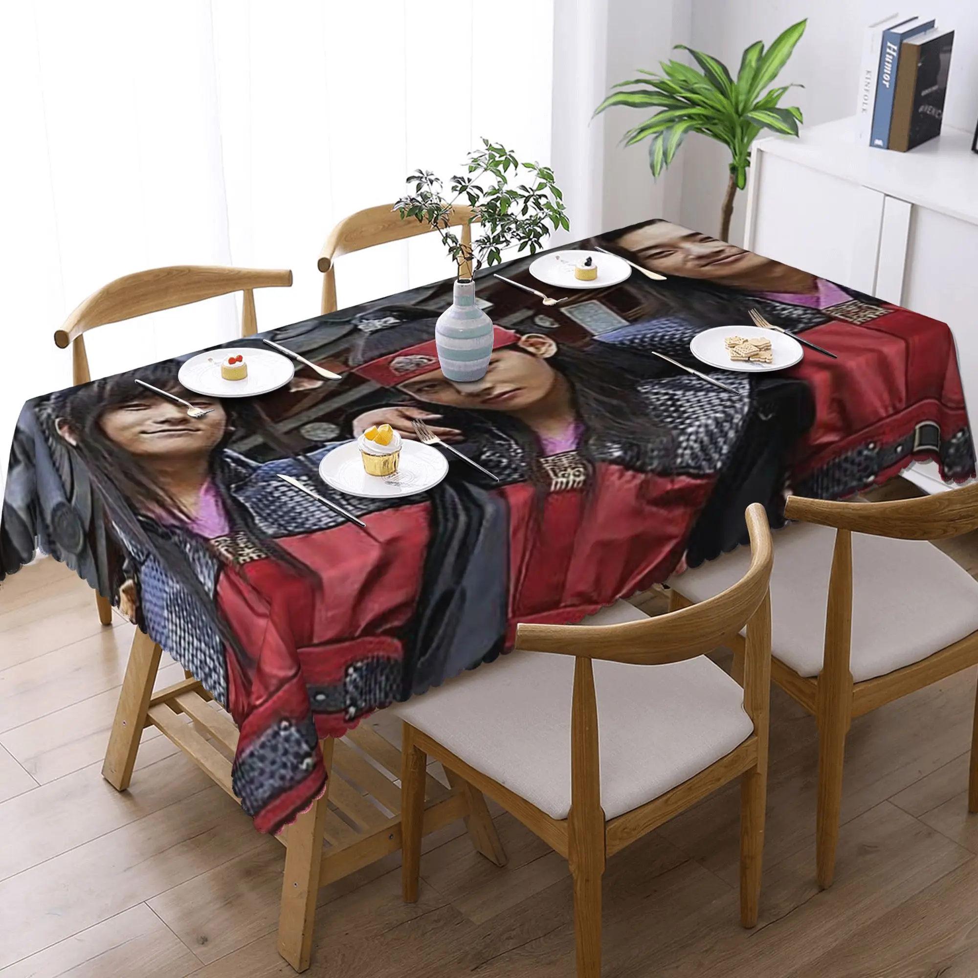

Customized Cast Of Hwarang TV Rectangular Tablecloth Oilproof Table Cover for Dining Events Table Cloth