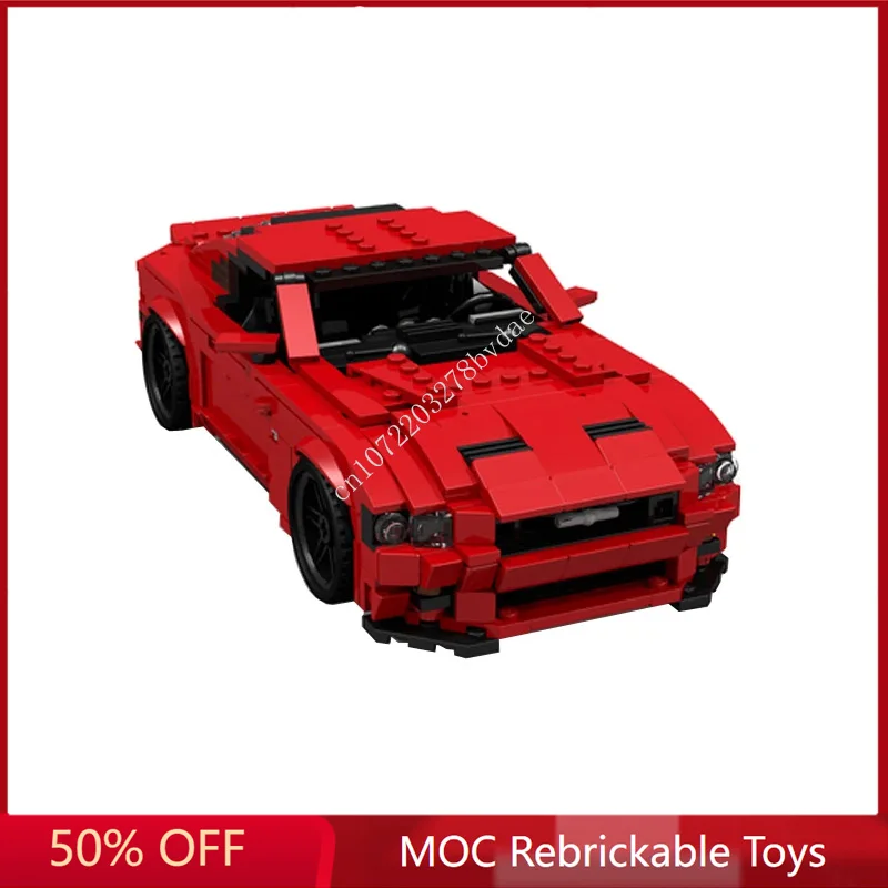 قوالب بناء نموذج MOC-Super Sportscar للأطفال ، أبطال السرعة ، محرك 3V8 ، GT ، الطوب ، DIY ، التجميع الإبداعي ، اللعب ، الهدايا ،