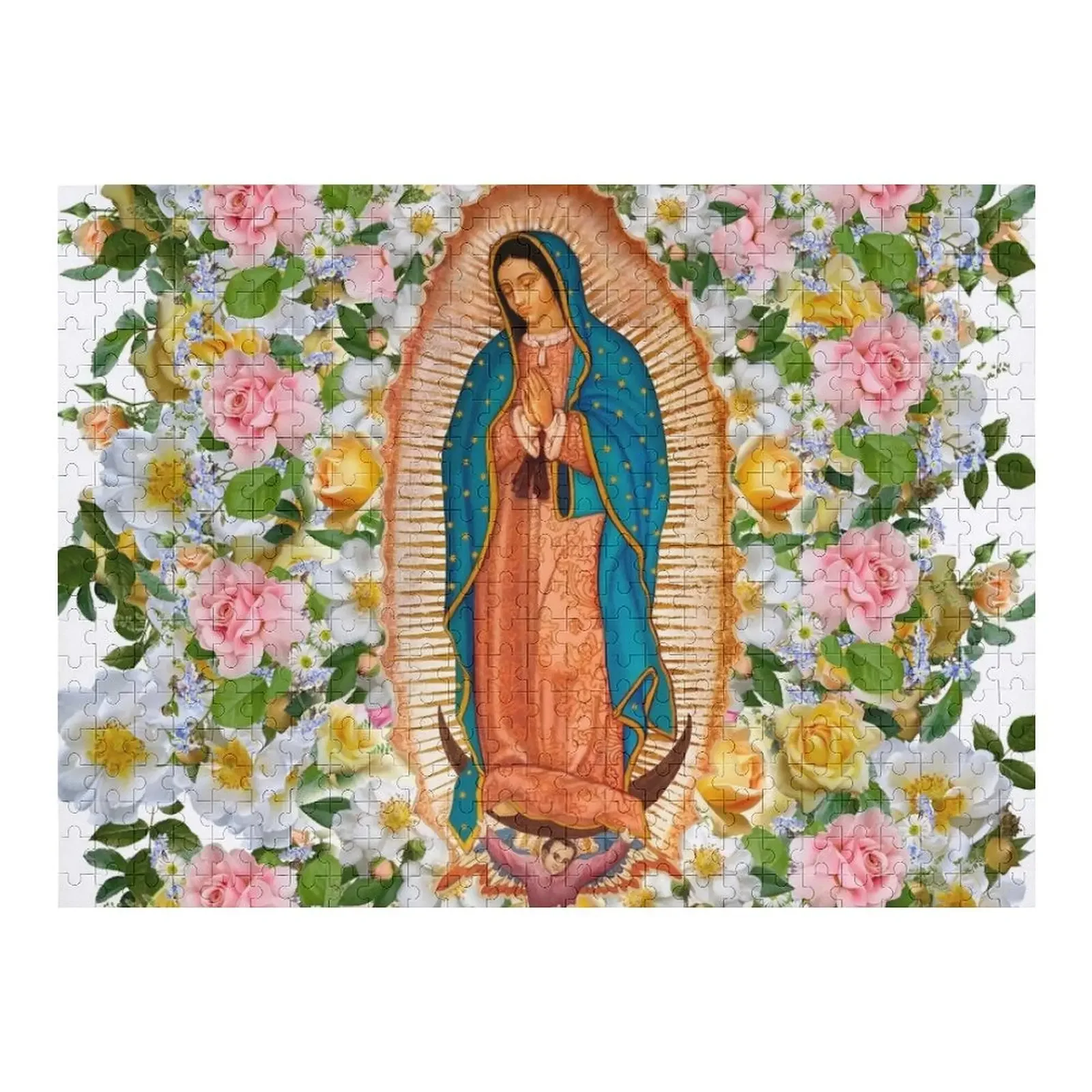 

La Virgen De Guadalupe Jigsaw Puzzle Wooden Adults Custom Personalised Puzzle