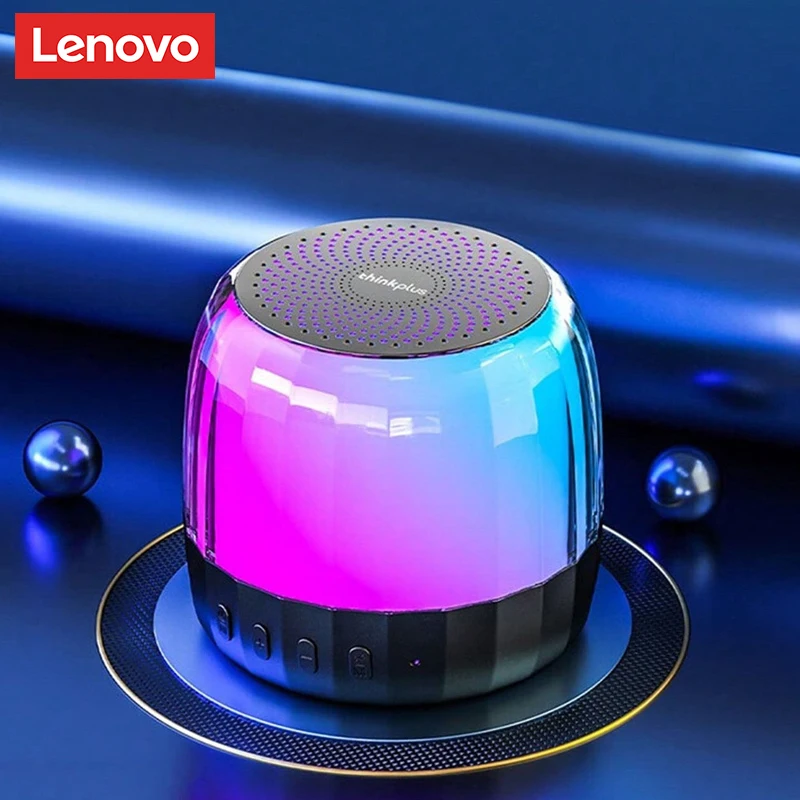 

Беспроводная Bluetooth-колонка Choice Lenovo K3 Plus 5.2 с RGB-подсветкой, поддержкой TF-карт, для улицы и кемпинга, мини-динамик
