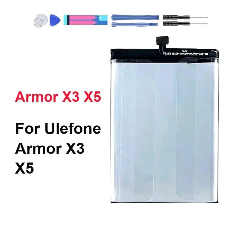 For Ulefone Armor X3 X5 5000mAh Mobile Phone Battery Environmentally Friendly