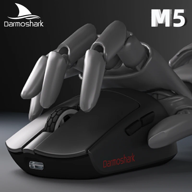 

Darmoshark M5 Mini Esports Gaming Mouse 4K 8K Wireless Bluetooth 26000DPI PAM3395 N52840 Optical Computer Mice For Office Laptop