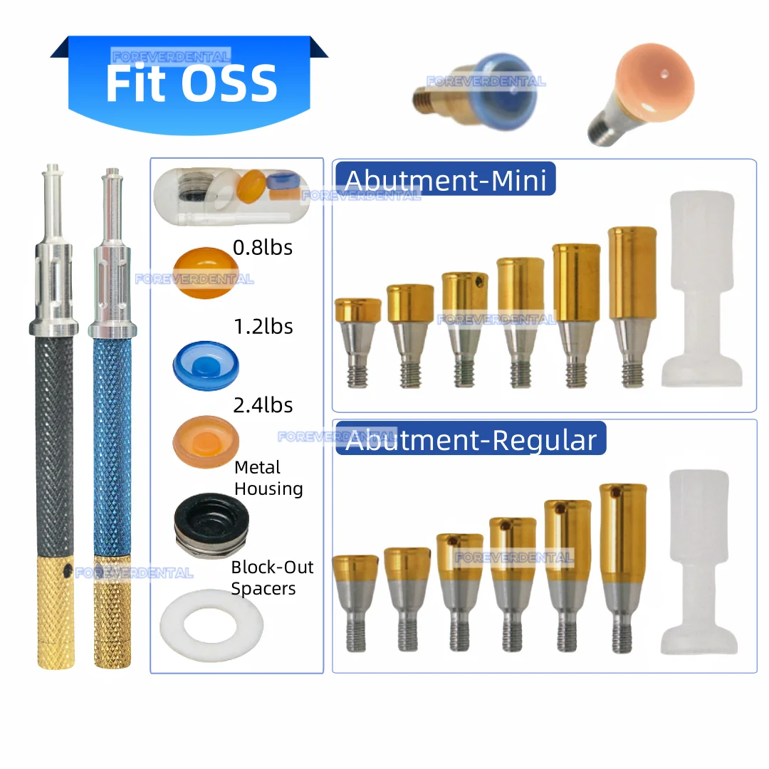 Dental Abutment Retentive Mini Caps Inserts Locator Tool Implant Metal Housing Caps