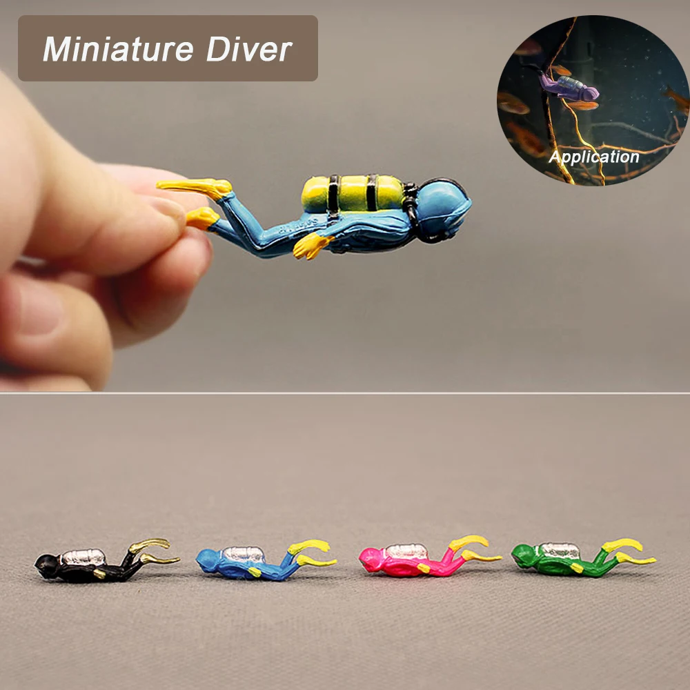 

10 шт. Diorama миниатюрные фигурки океанский пейзаж модель куклы для подводного исследования маленькая кукла для дайвера