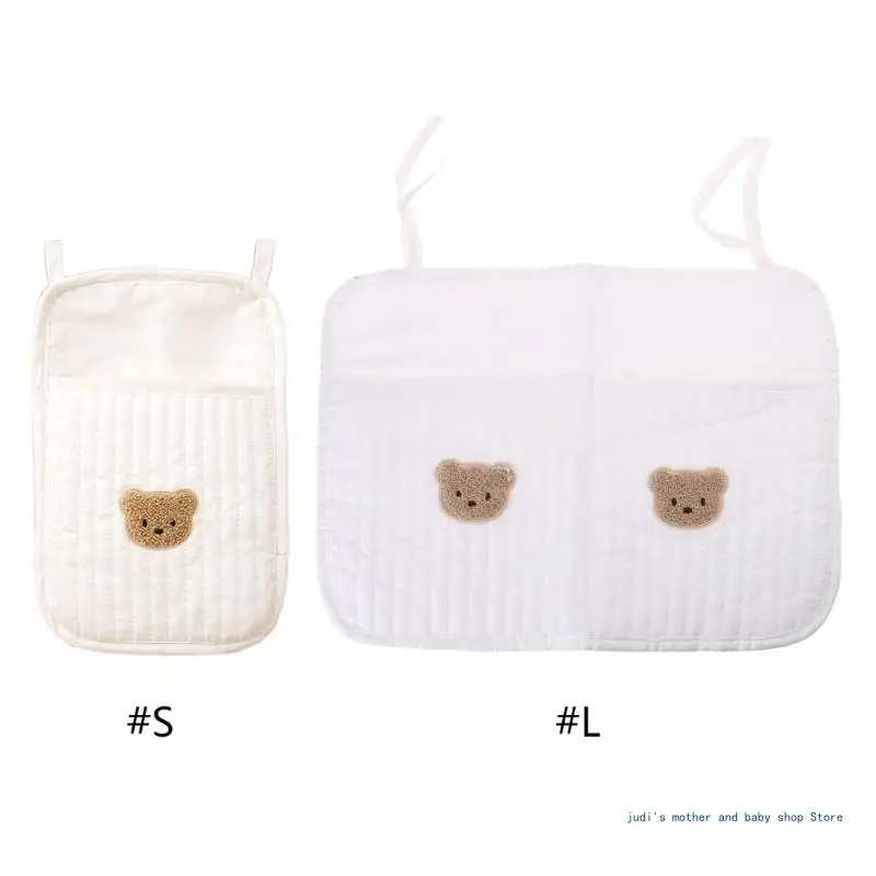 

Cribs Storage Bag Bedside Hanging Storage Bag for Diaper Multifunctional Hanging Pocket Organizing Bag