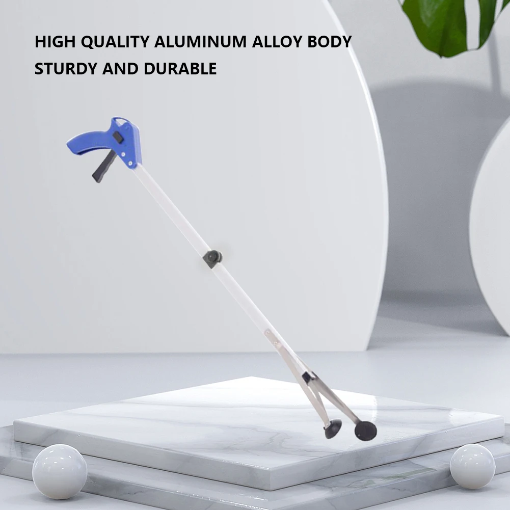 Waste Leaves Pick Aluminum Alloy Cleaning Up Clip Strong Rubber Suction Cups Trash Pickup Tool for Indoor/Outdoor/Workplace/Home