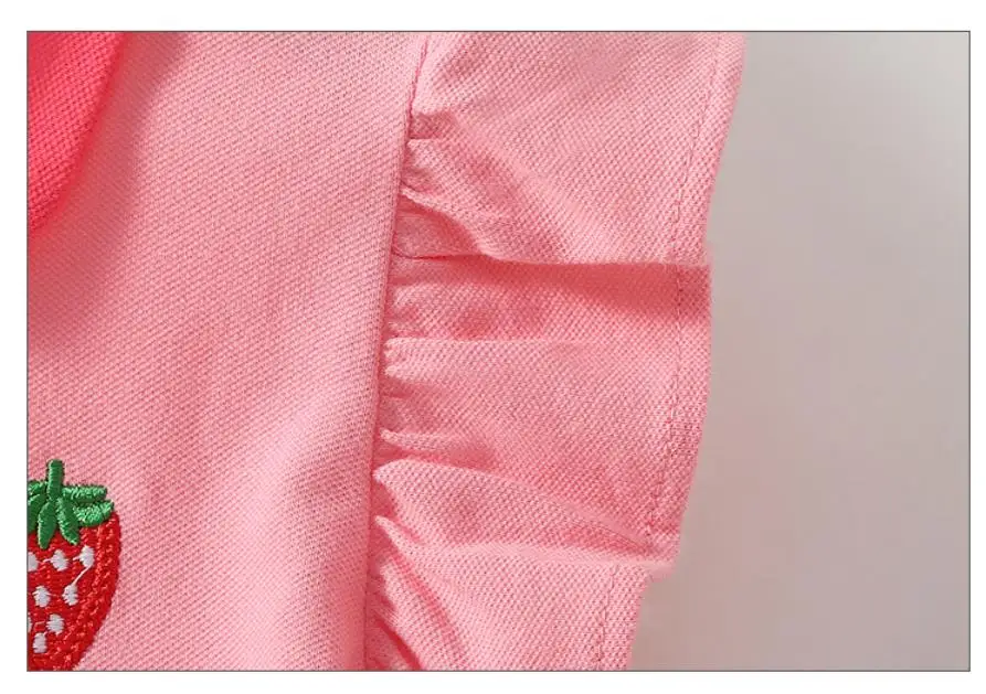 2026 Koreanisches Kleid für Mädchen, Sommerkleid mit Kragen und Stickerei, Rüschensaum, Prinzessinnenkleid 1-6 Jahre – Detail 7