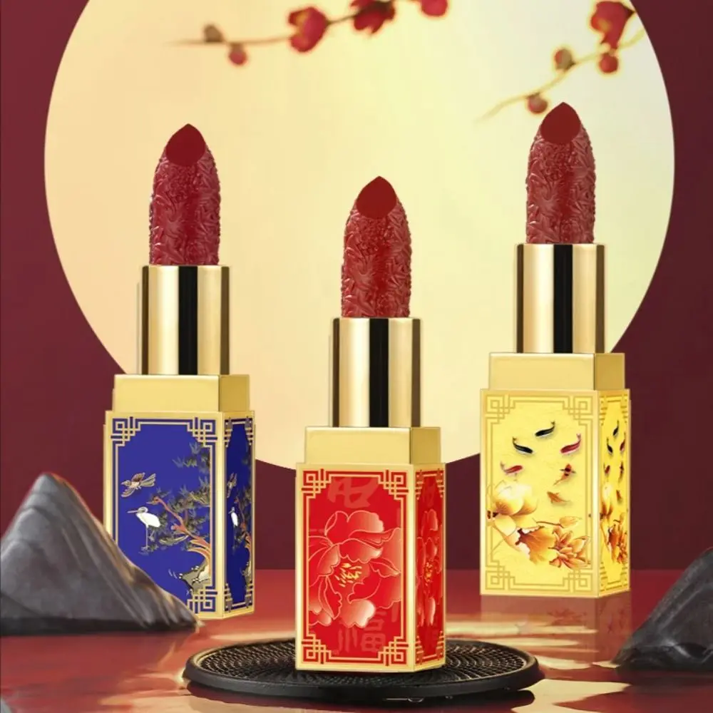 Ancient Style Lipstick Sauvignon Blanc Chinese Style Domestic Goods Palace Waterproof Discoloration Resistant Vintage Lipstic