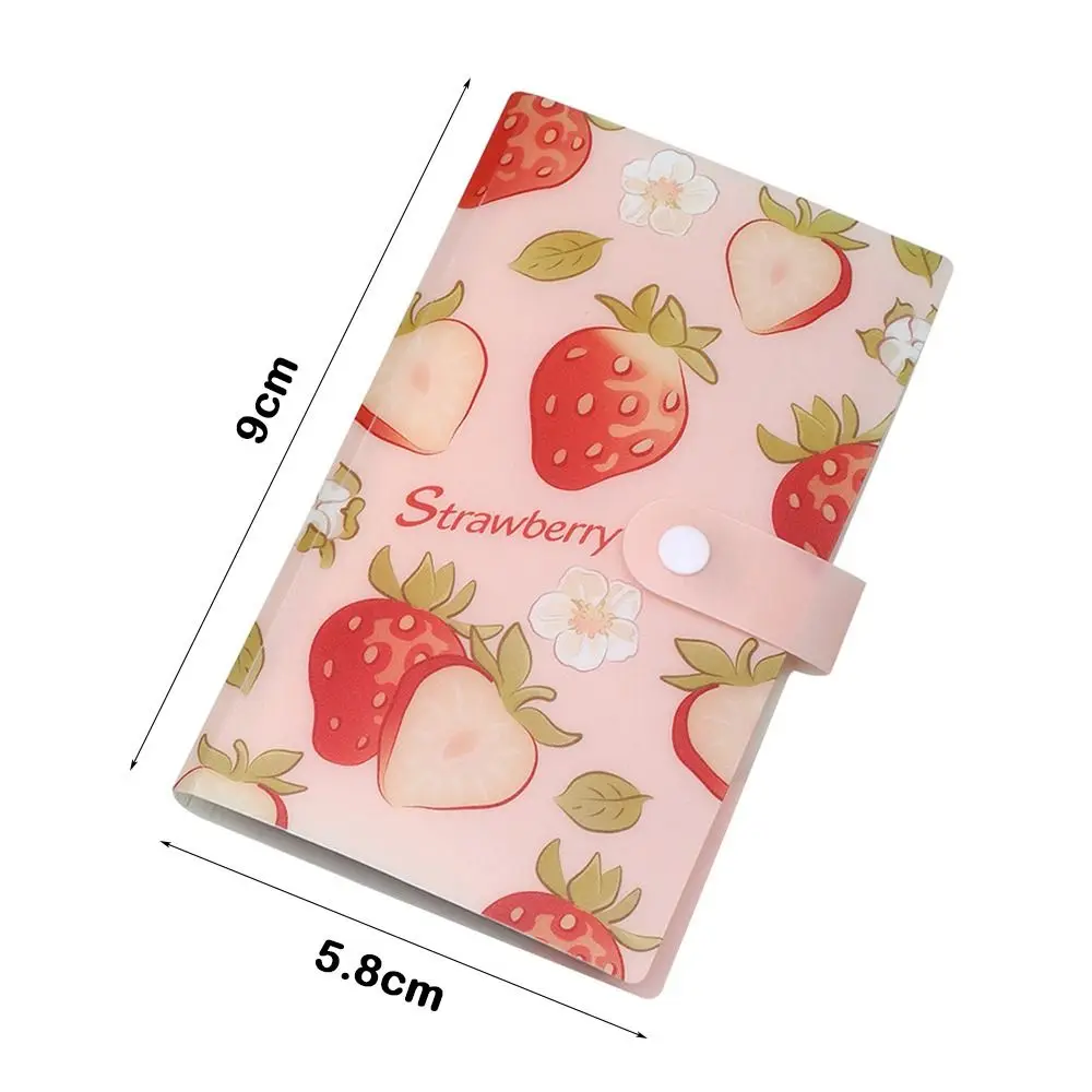 Transparent PVC 120 Slots Card Album 120 Slots Fruit Design Photo Card Album 3 Inch Size Postcard Holder 3 Inch Storage Album