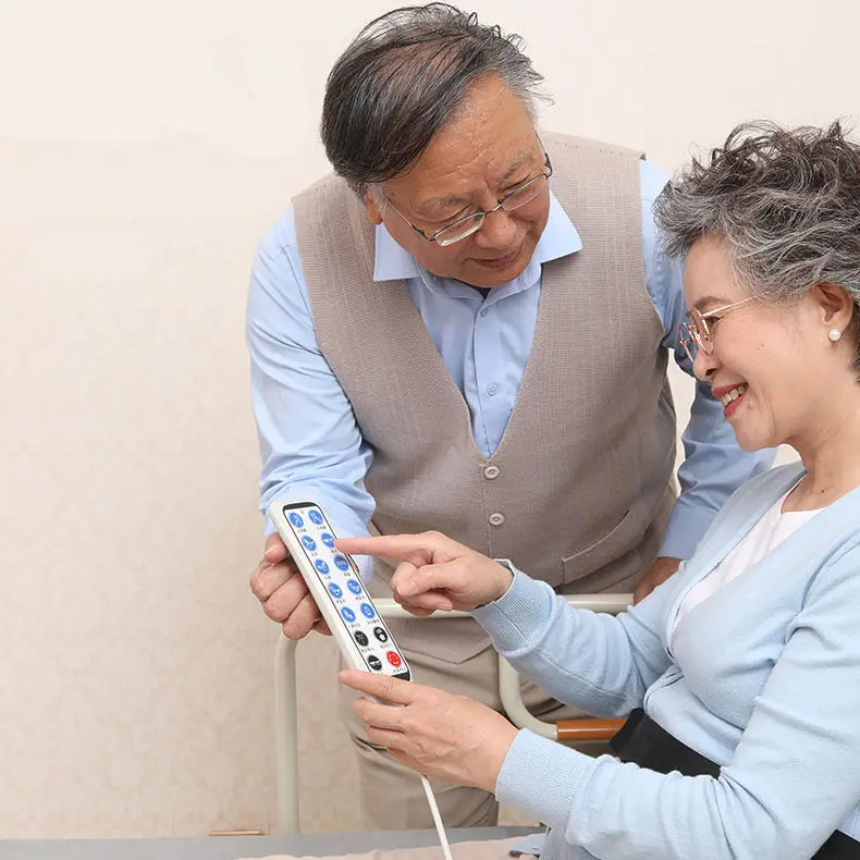 سرير العناية بالكرسي المتحرك متعدد الوظائف كرسي متحرك سرير التمريض المنزلي 5 وظائف سرير المستشفى اليدوي مع مرحاض لكبار السن #5