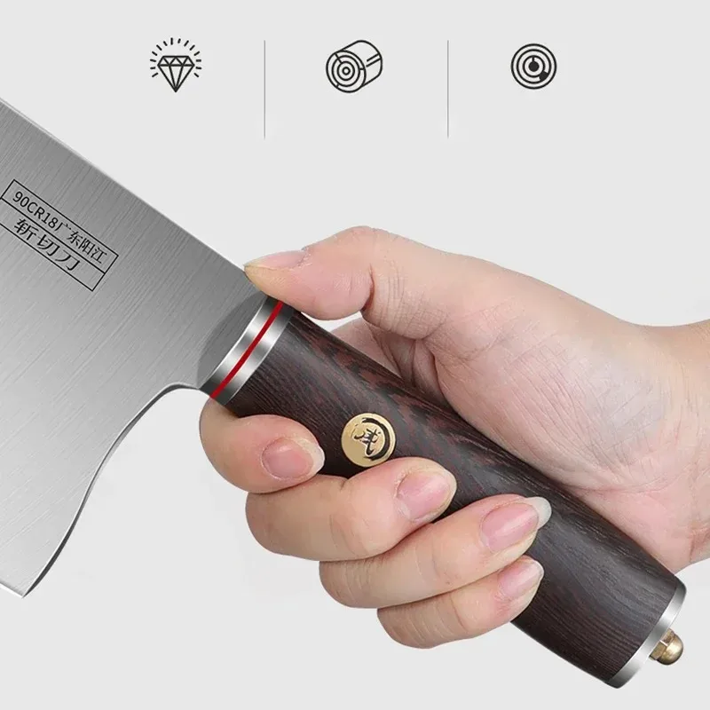 PLYS chopping dual-use slicing meat chopping bone knife, 9Cr18 kitchen knife household sharp kitchen knives
