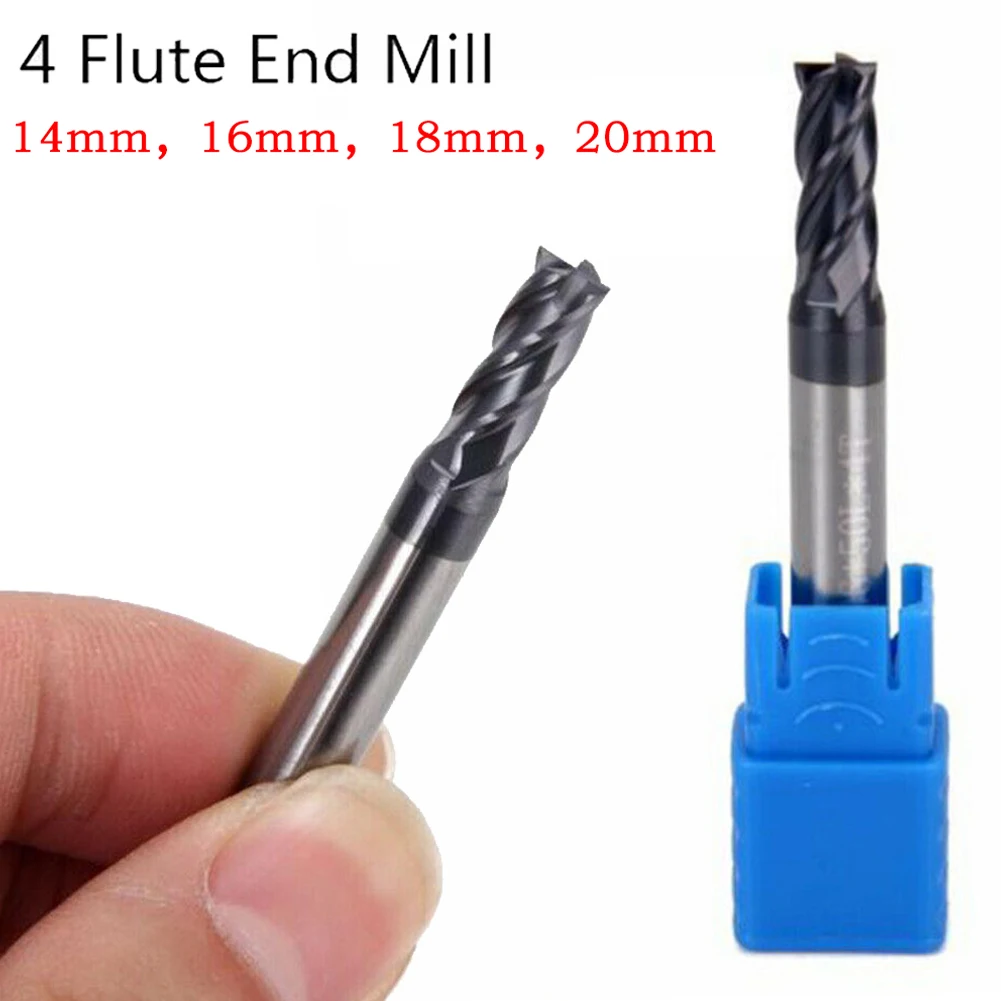 Fräser mit vier Nuten, Vollhartmetall-Schaftfräser, perfekt für End- und Schruppwerkzeuge, geeignet für alle CNC-Fräser