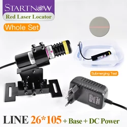 Waterproof Set 26*105 660nm 130mw 5V For Stone Cutting Machine Focusable Laser Beam Module Locator Red Laser Line Positioning