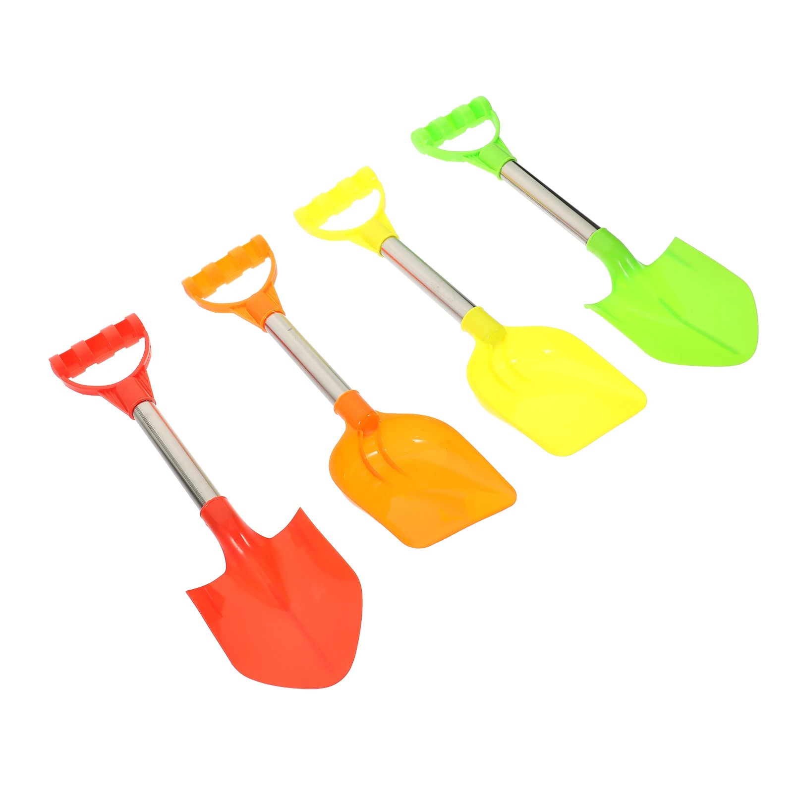 

4pcs Beach Toys Shovels Lightweight Safe Bright Color Sand Digging Tools Summer Fun Gardening Kids Shovel Toy Sets