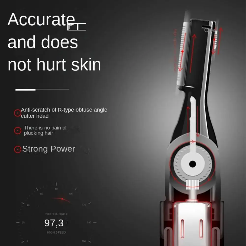 Pessoal feminino beleza sobrancelha shaper máquina de barbear cabelo masculino mini depilador removedor de pêlos elétrico sobrancelha trimmer navalha facial