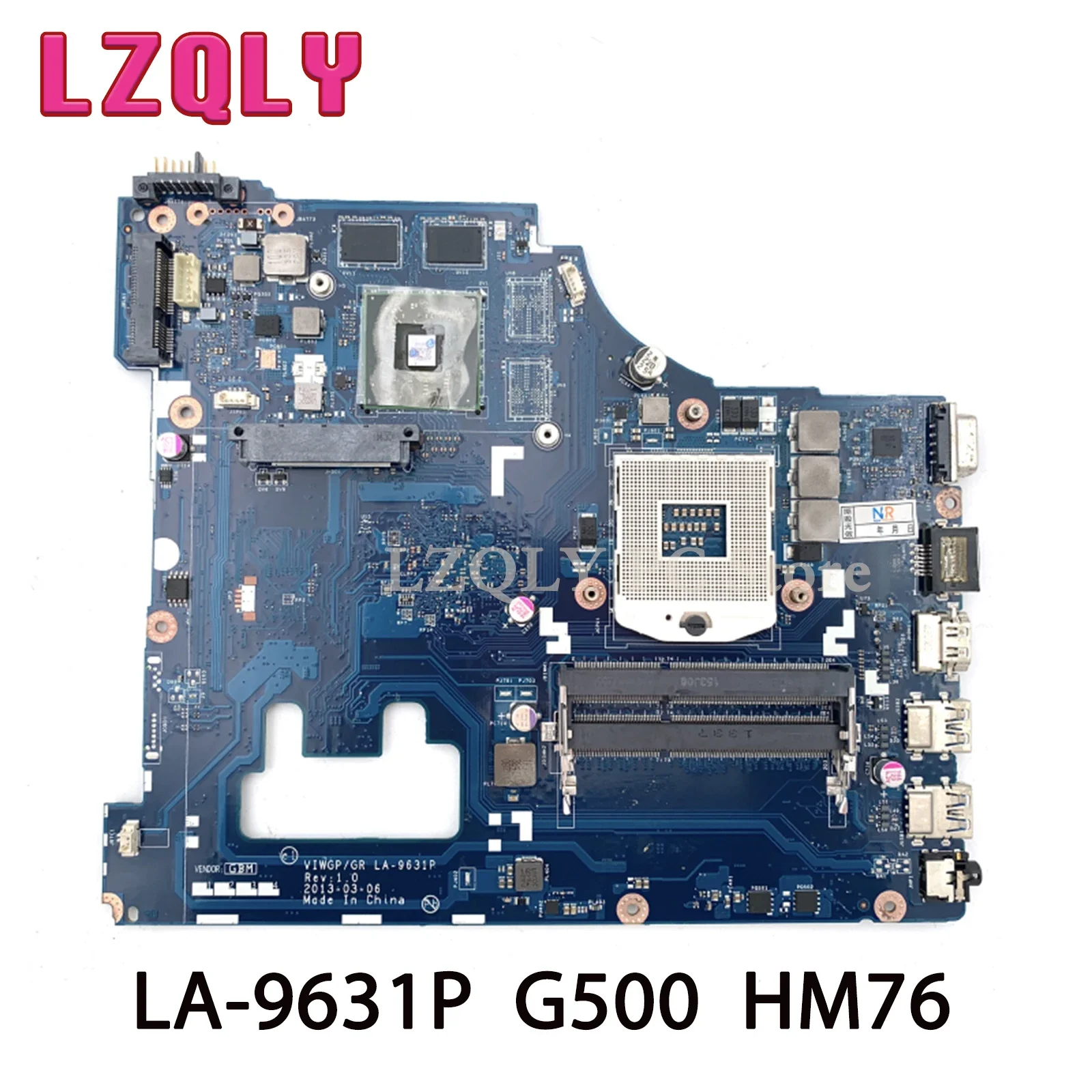 

LZQLY For Lenovo G500 15.6 Inch VIWGP GT LA-9631P Laptop Motherboard With Video Card HM76 DDR3 MAIN BOARD Full Test