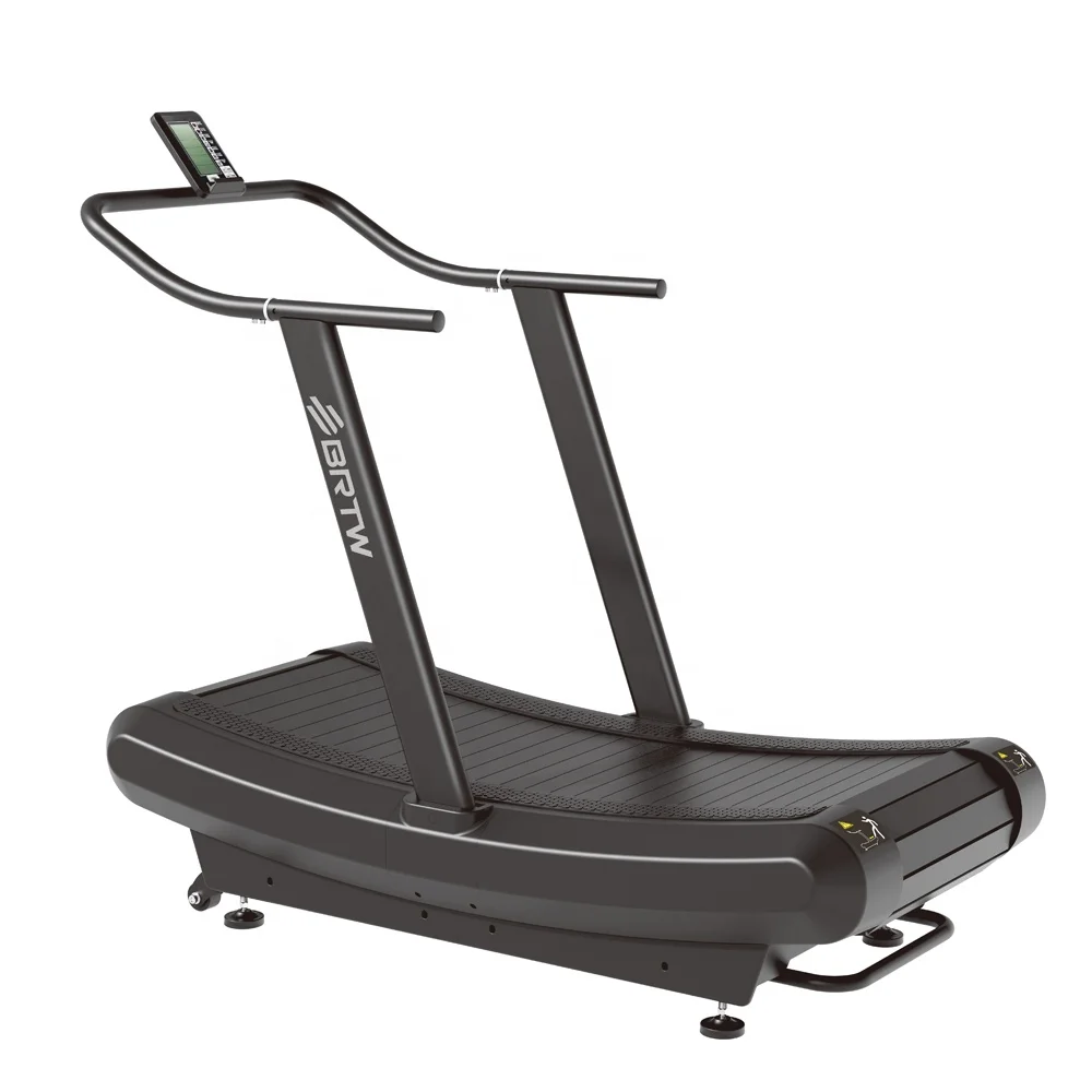 Hot Sale Curved Manual Running Air Runner Machine Manual Mechanical Curve Treadmill For Gym