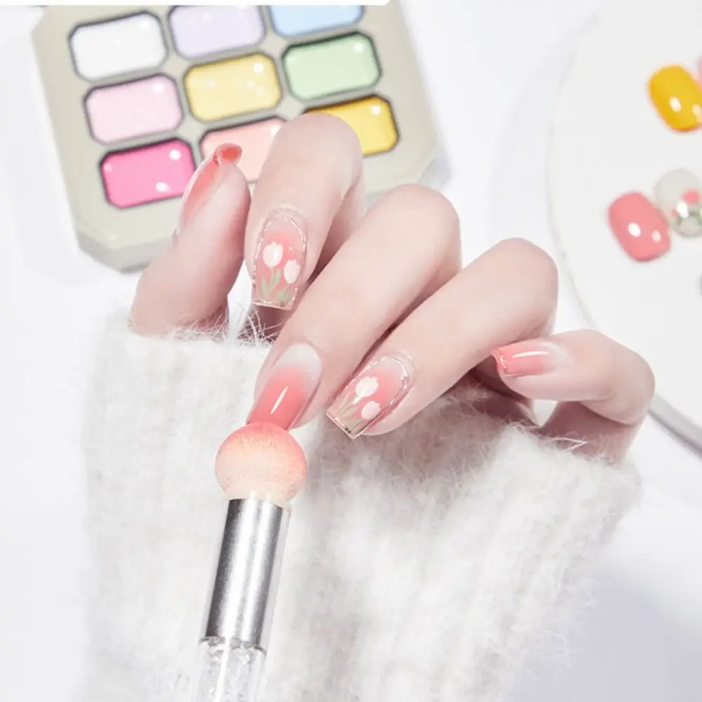 

Mini 4IN1 Pat Ombre Gel Nail Polish 9-color French Nail Manicure Easy Gradient Painting Gel Solid Varnishes Paint Art Gel