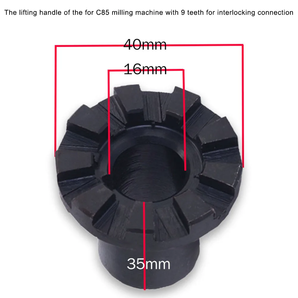Tooth Mill Shaft Milling Machine Gear Shaft Robust Metal Construction Wear Resistant Design Accuracy Engineered