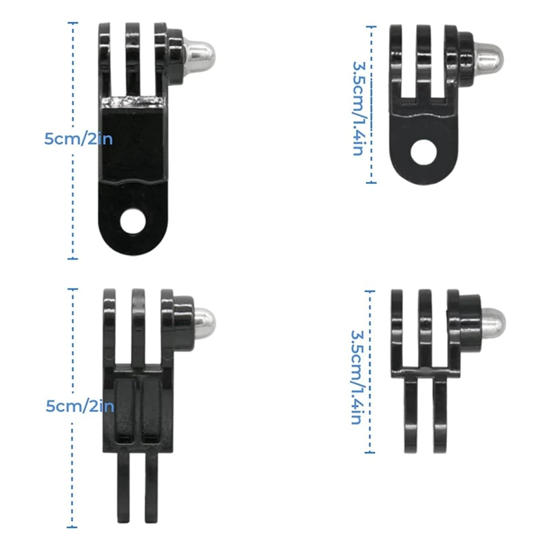 Adjustable Extension Arm Straight Joint Adapter Kit,Same And Vertical Direction Joints Connector For Gopro Action Camera