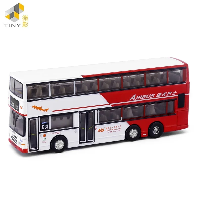 

Tiny 1:110 LWB Olym-pian NO.150 Red&White Alloy Simulation Model Car