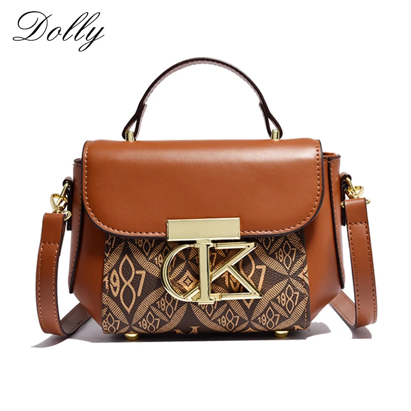 Designer luxury Mini High Quality Crossbody Bag 2024 Trend, New Vintage Metal Letter PU Leather Boston Shoulder strap handbags