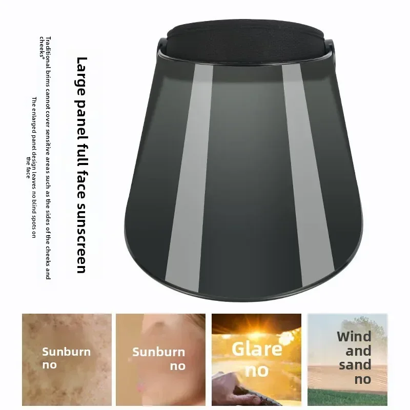 Sun Hat Empty Top Men Women Sun Protection Hat Summer Sun Hat Electric Welding Electric Vehicle Rain Protection Breathable