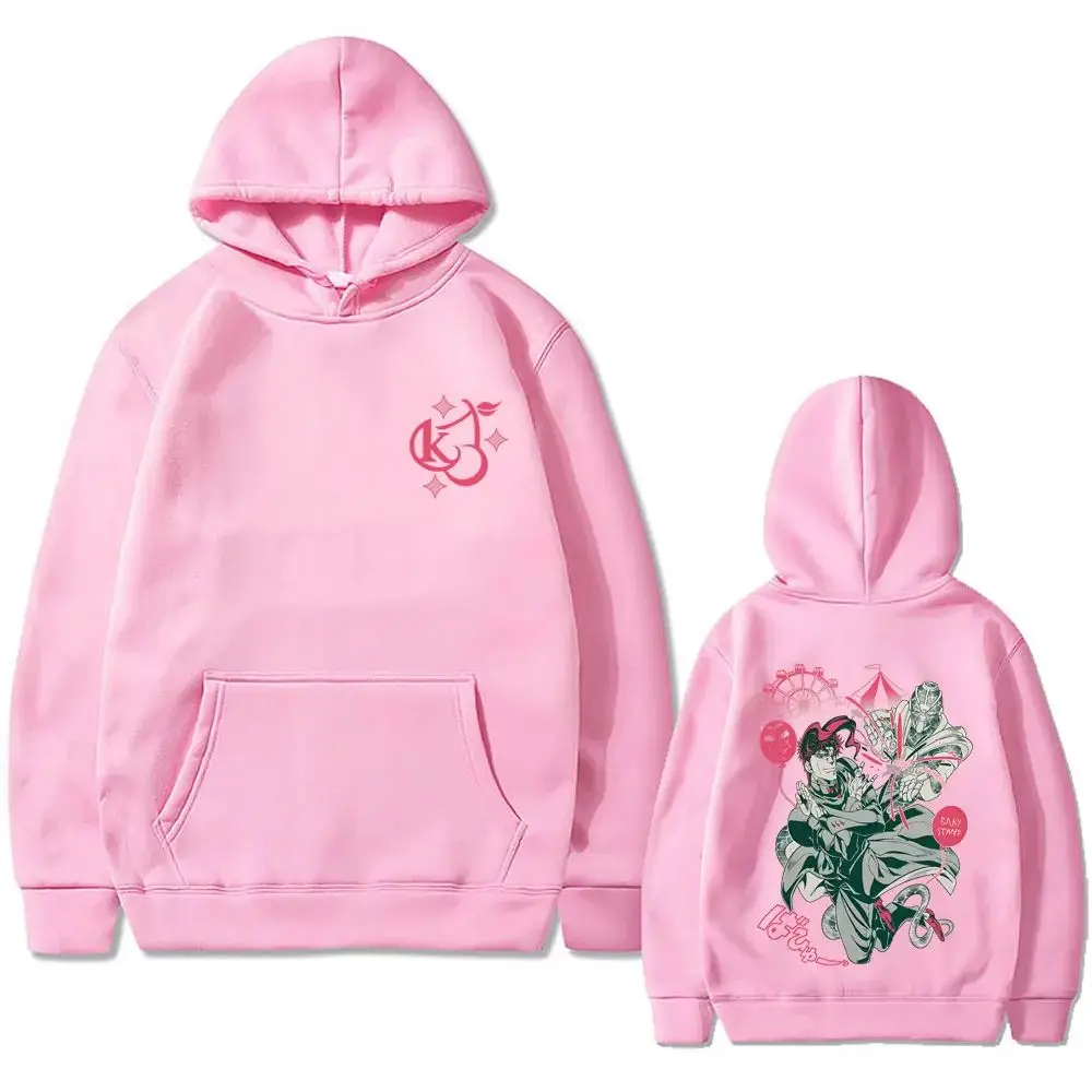 سويت شيرت هاراجوكو جوجو مغامرة غريبة أنيمي جرافيك هوديس جوتارو كوجو ديو جيورنو مانغا ملابس رياضية مطبوعة بقلنسوة #4