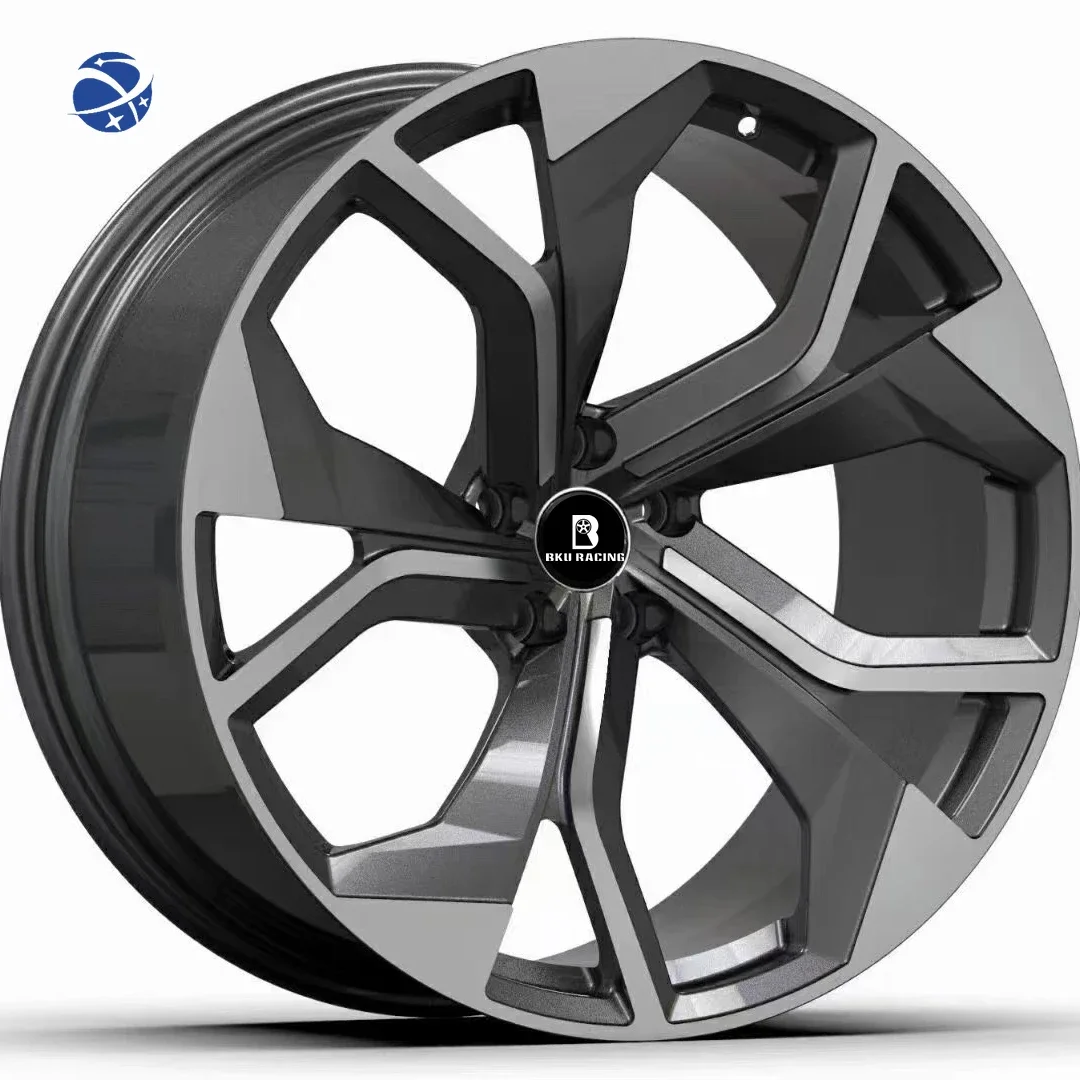 Yun Yi Bku Racing 5x112 Wheels 20 21 22 23 24 26 Inch Forged Alloy Passenger Car Wheels Rims Hub For Q8 RSQ8 Q7 Q5 A6 A7 A8