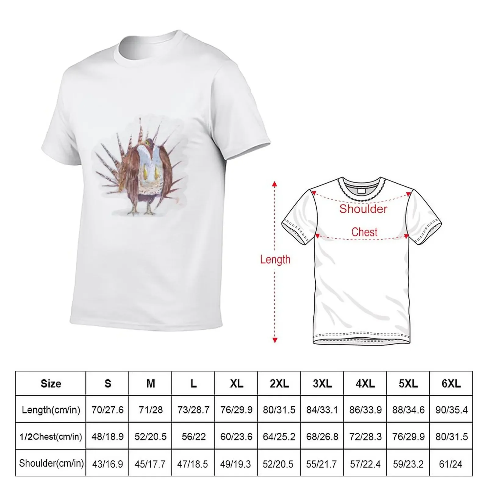 New Greater Sage-grouse T-Shirt korean fashion anime quick drying shirt quick-drying t-shirt mens champion t shirts