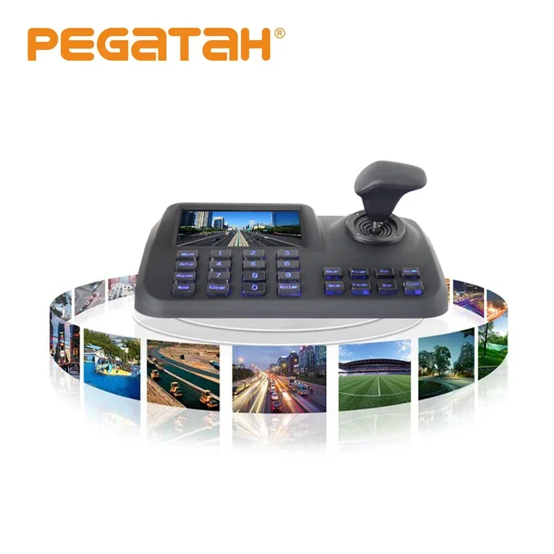 CCTV IP PTZ Teclado Controlador Joystick, HDMI USB, Câmera de Segurança, Onvif, 3D, CCTV, Tela H.265, 5