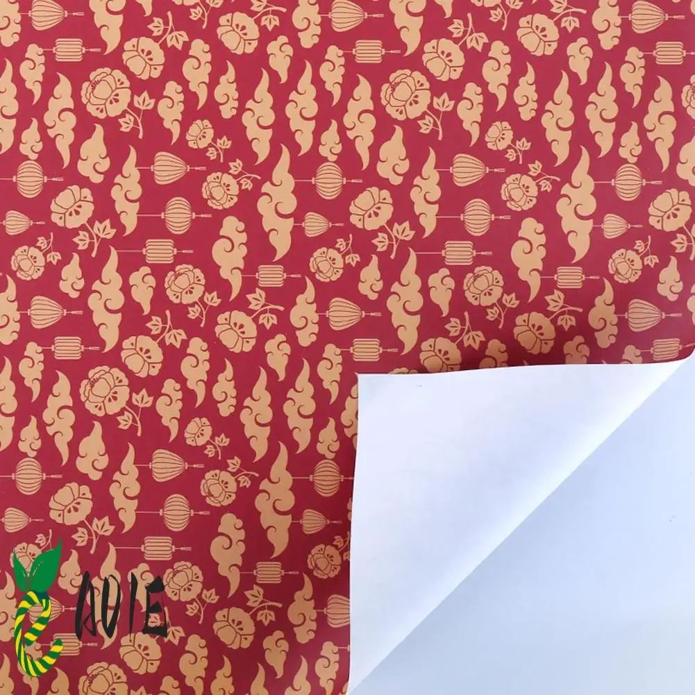 Wrapping Paper Sheets Set Of 6 ,Spring Festival Chinese New Year DIY Gift Red Wrapping Paper,70Cm X 50Cm