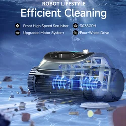 Pool Cleaning Robot Cordless Swimming Pool Robot C1 / OS800 with Large Fiter Ultra Stronger Suction Battery 4600mAh APP