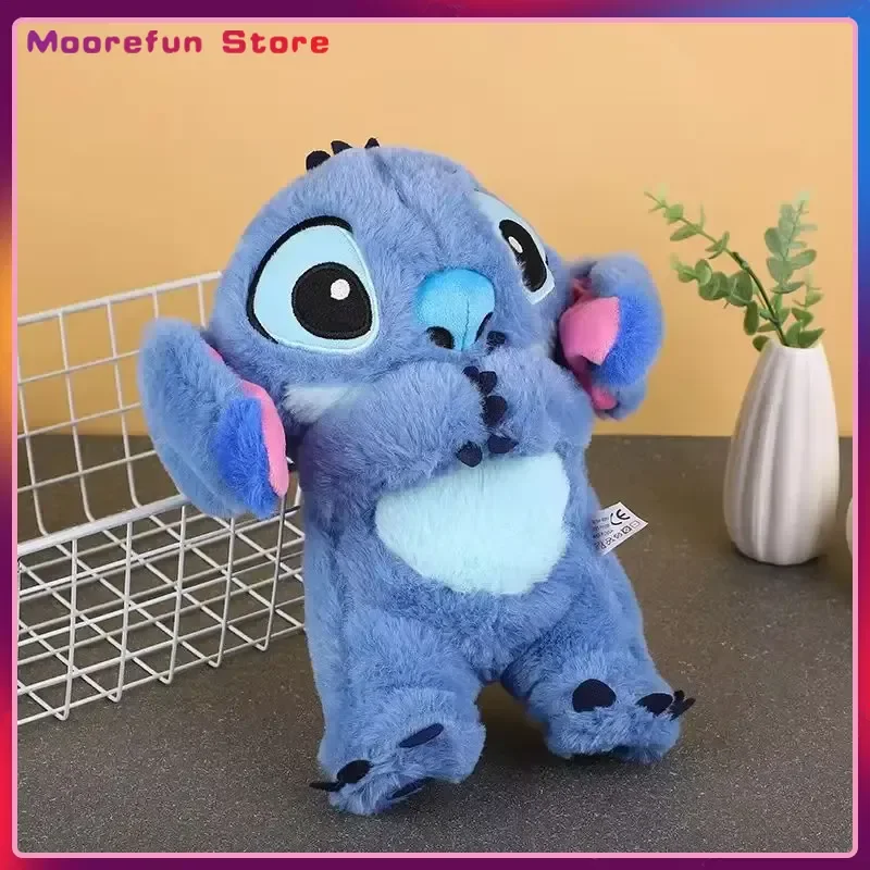 Disney Peluche Bambola Punto Giocattolo Dormire Respirazione Orso Peluche Musica Lenitiva Compagno di Giochi Kawaii Luce Bambino Peluche Regalo per Bambini