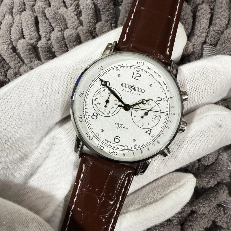 

Zeppelin Memorial 20 Automatic Watch for Men, Case Automatic, Three Hands, Calendar, Fashionable, Business, Casual"