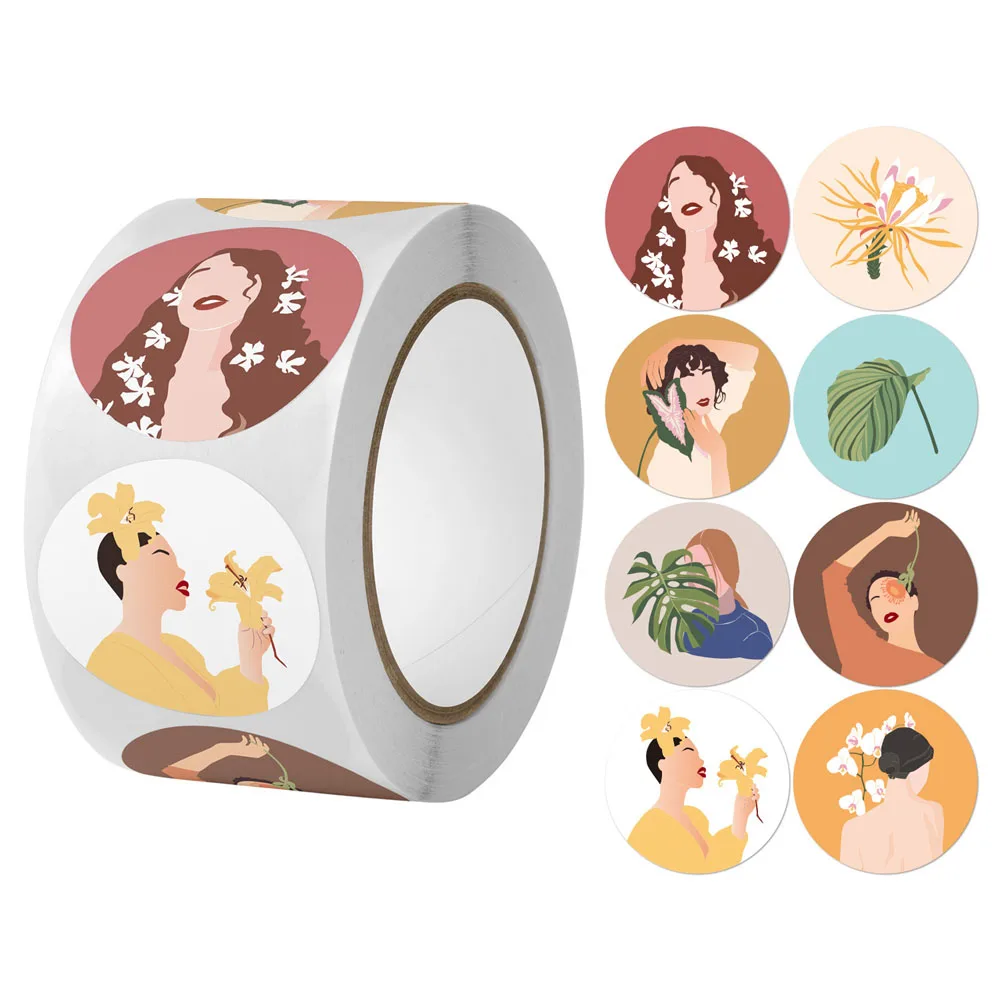 100-500 шт. милые канцелярские наклейки, этикетка для запечатывания конвертов, скрапбукинга, персонализированные подарочные декоративные наклейки для малого бизнеса