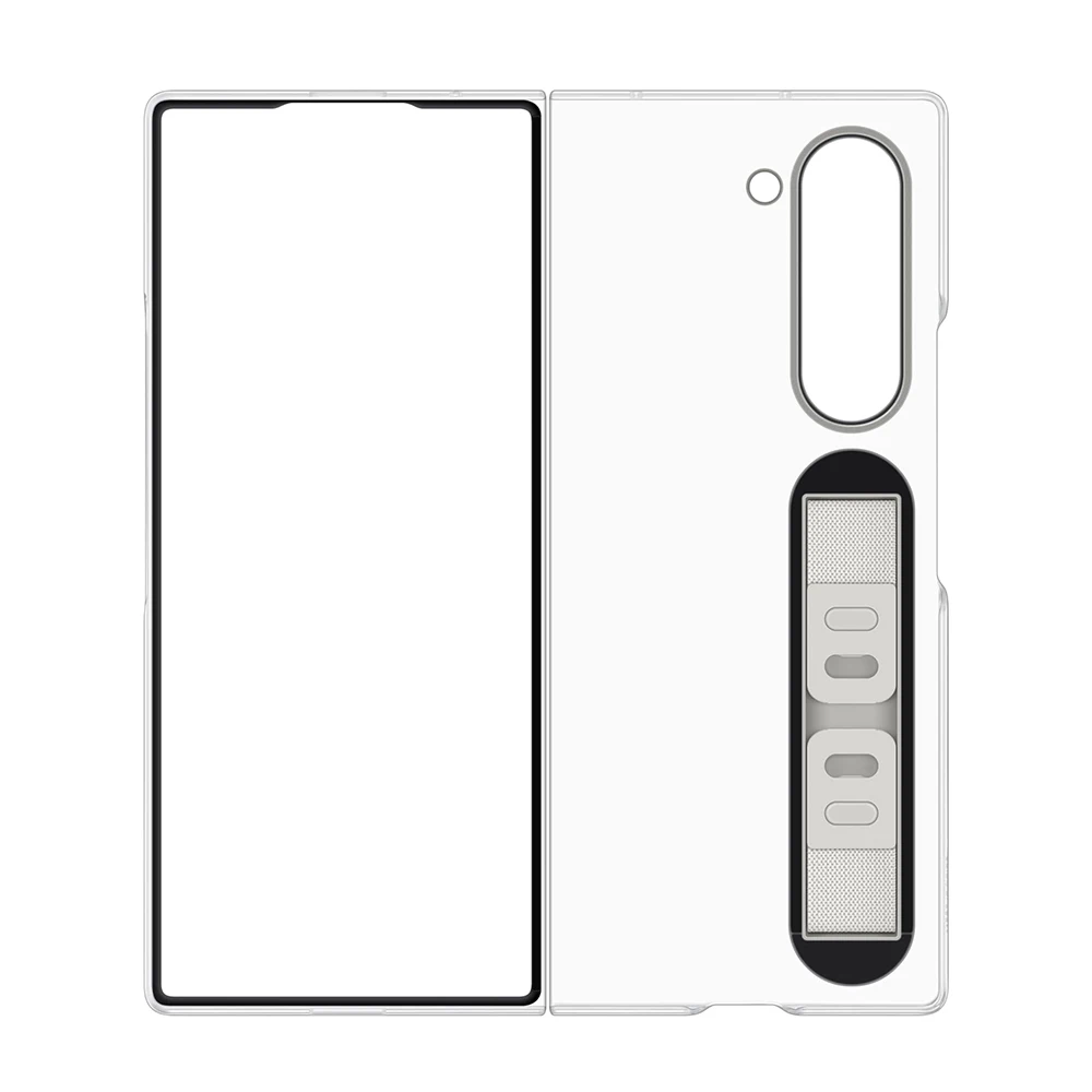 Imagem -03 - Transparente Original com Aderência para Samsung Galaxy z Fold6 Capa do Smartphone Transparente à Prova de Choque Ef-qf956 Case