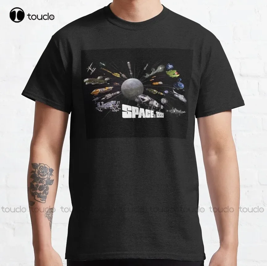 Space: 1999 Year 1 Space Ships Classic T-Shirt T Shirt Print Printer Cotton Outdoor Simple Vintag Casual Tee Shirts Xs-5Xl Retro